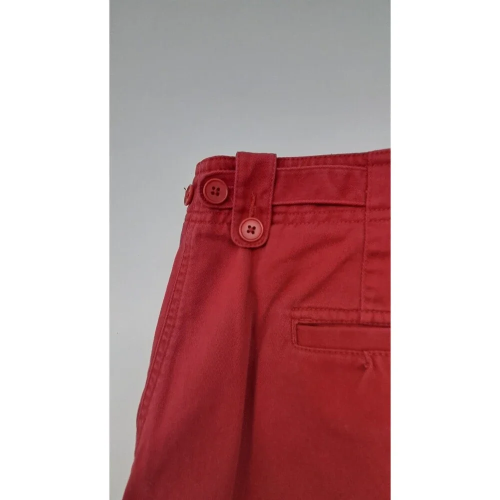 Lauren Ralph Lauren Womens Shorts Size 22W Red Flat Front Pockets